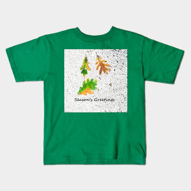 Season's Greetings card, gifts Kids T-Shirt by djrunnels